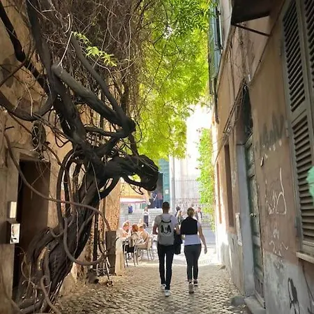아파트 Amazing Terrace In Trastevere